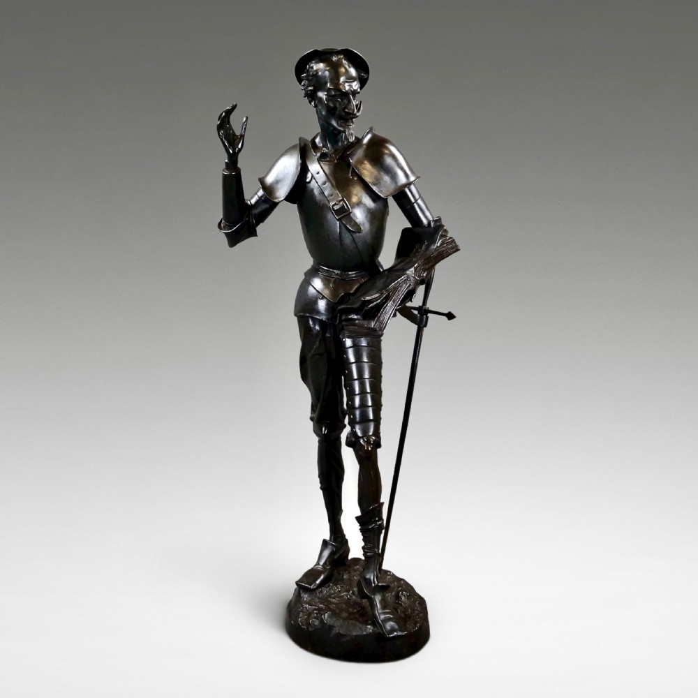 Bronze Figure Of Don Quixote By Machault 