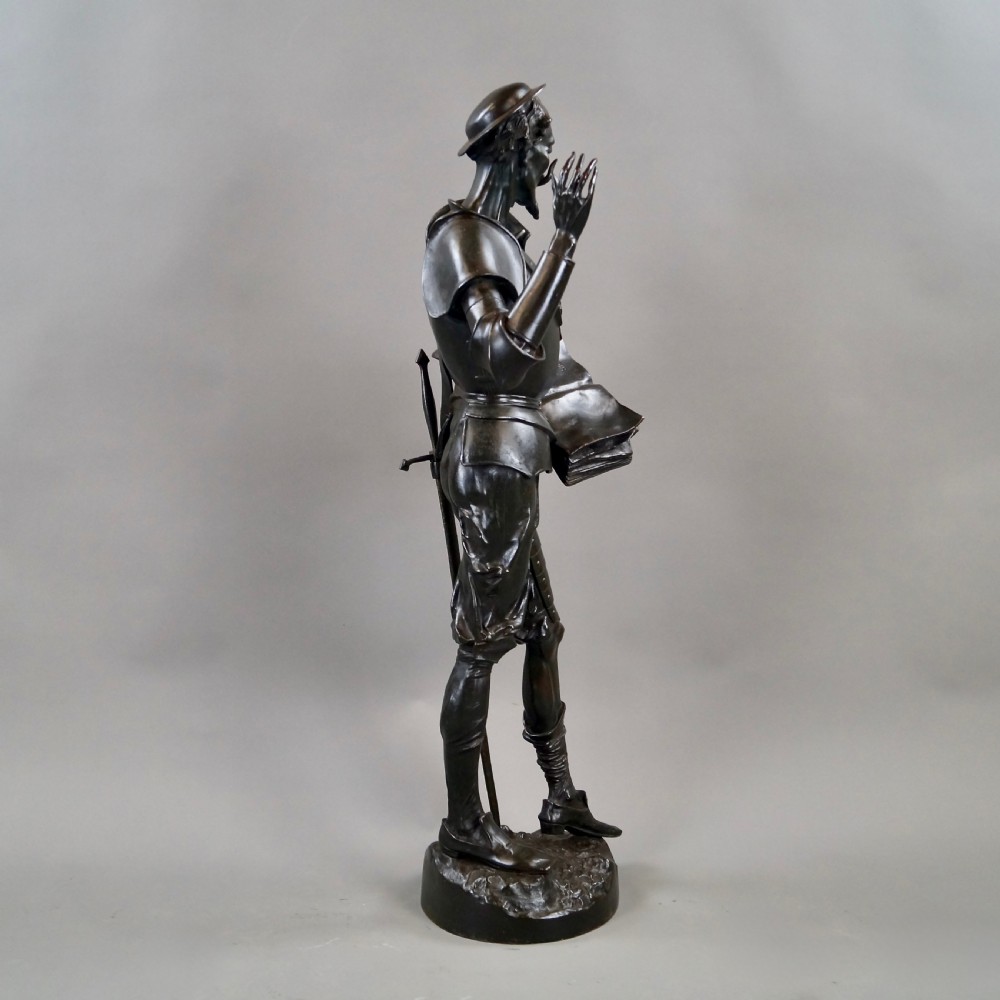 Bronze Figure Of Don Quixote By Machault  View IV