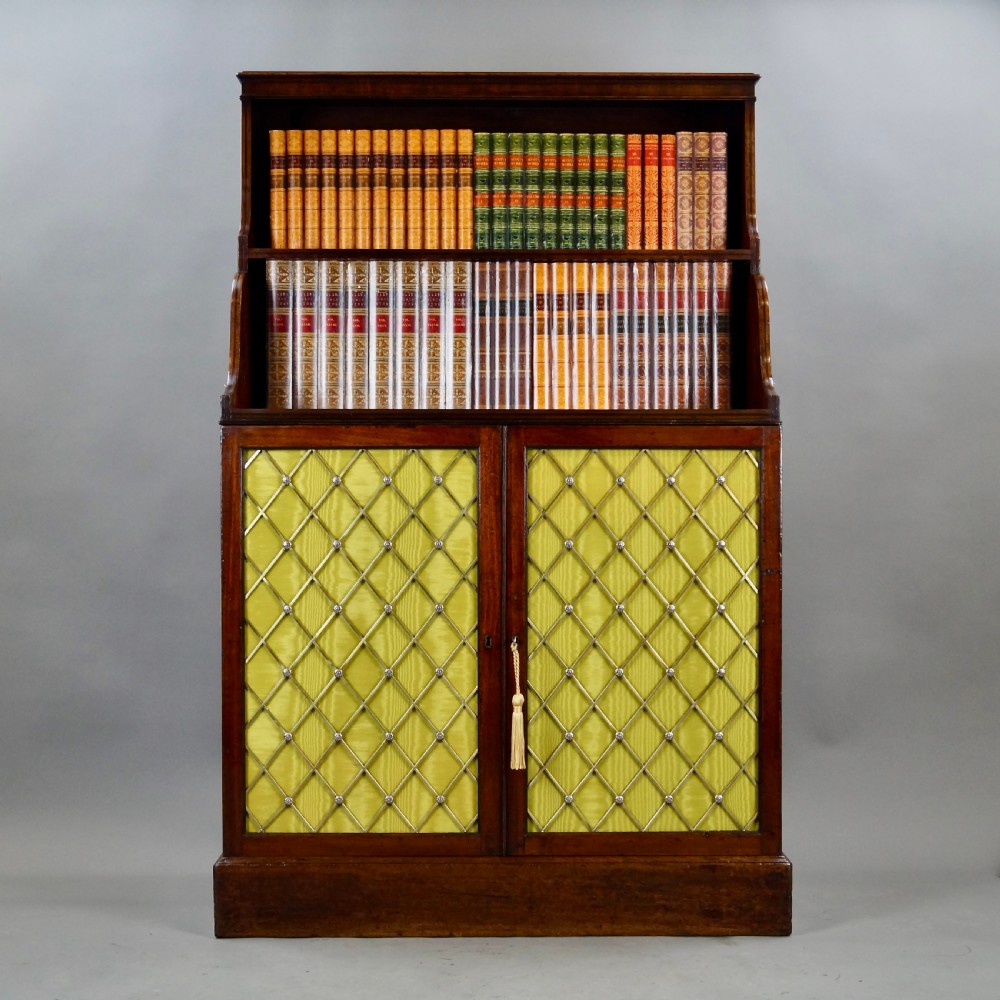A George III Mahogany Waterfall Bookcase View II