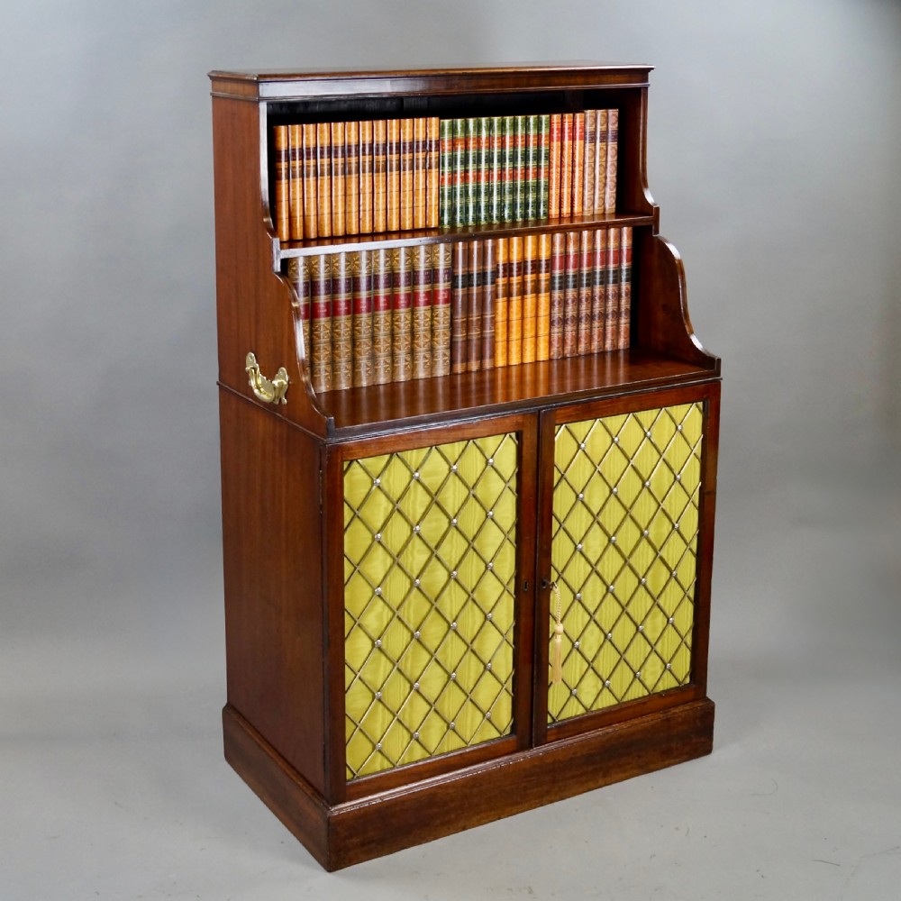 A George III Mahogany Waterfall Bookcase View III