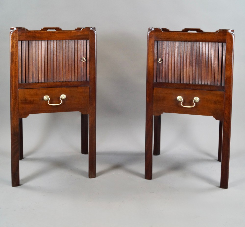 A Pair Of Georgian Style Bedside Commodes View II