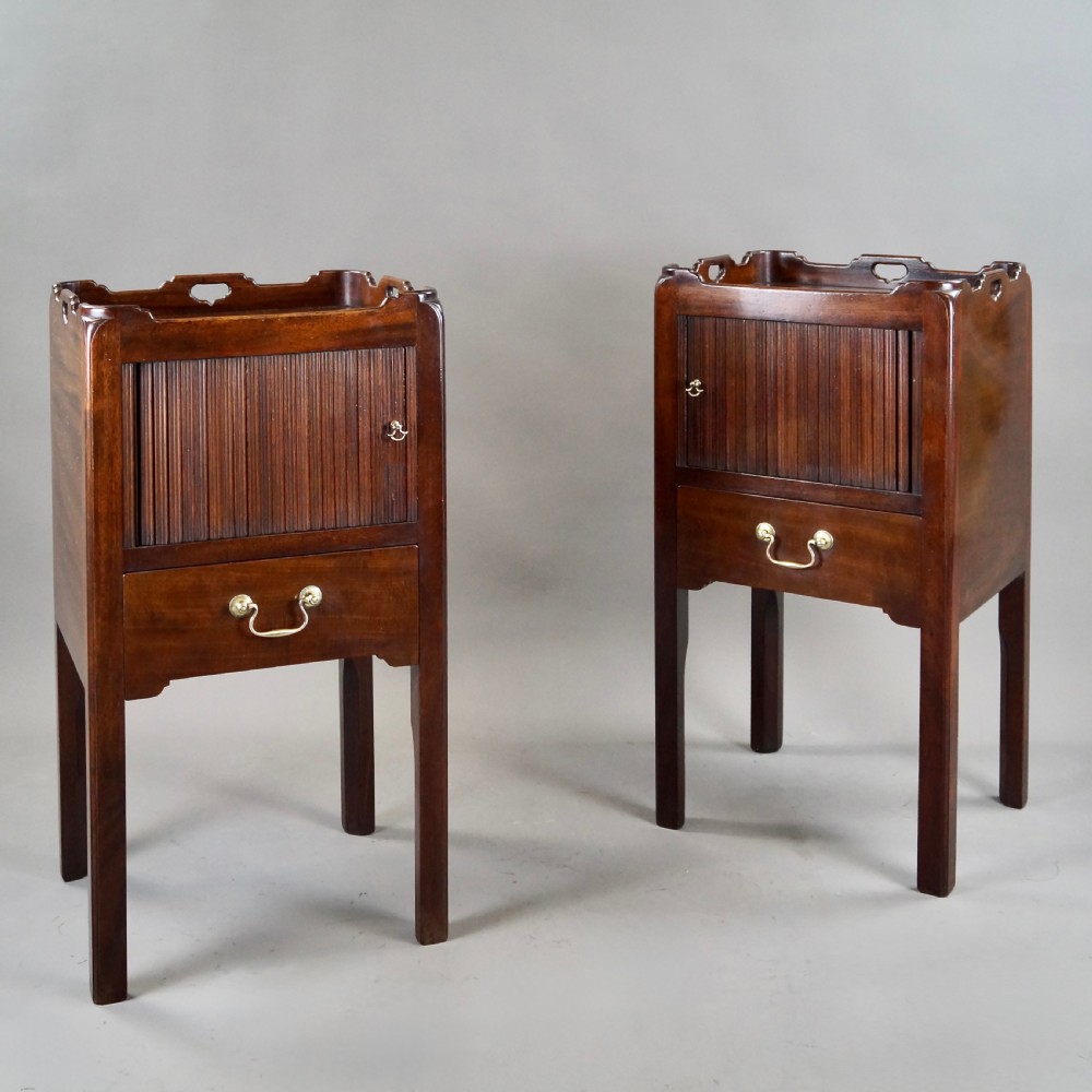A Pair Of Georgian Style Bedside Commodes View V
