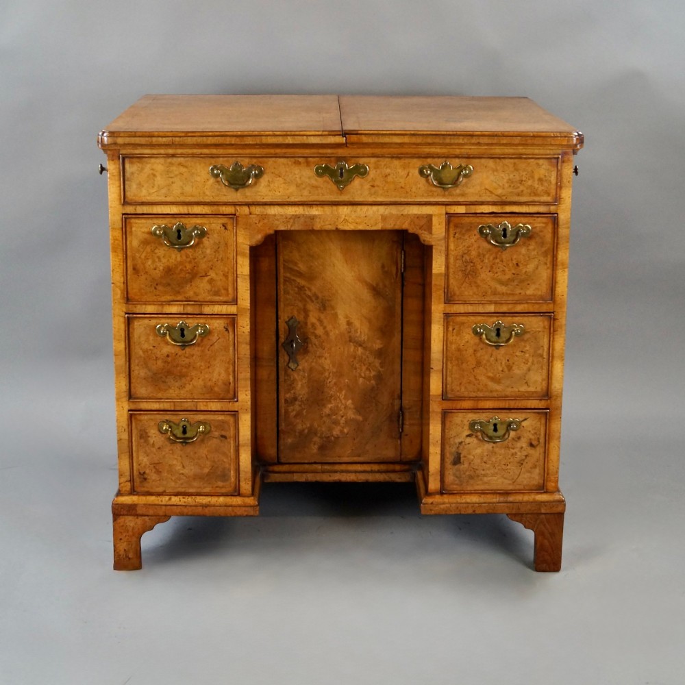 George I Walnut Knee-Hole Dressing Chest View IV
