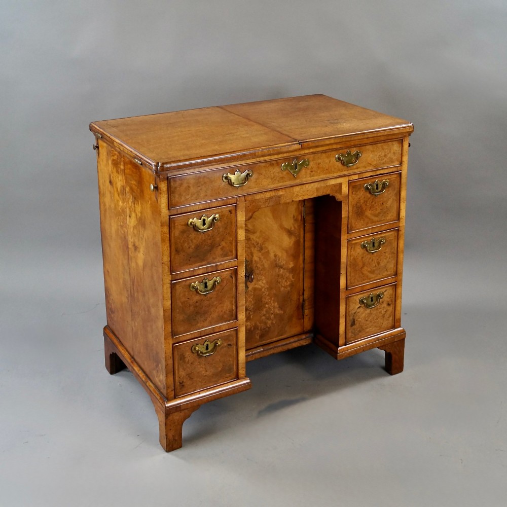 George I Walnut Knee-Hole Dressing Chest View V