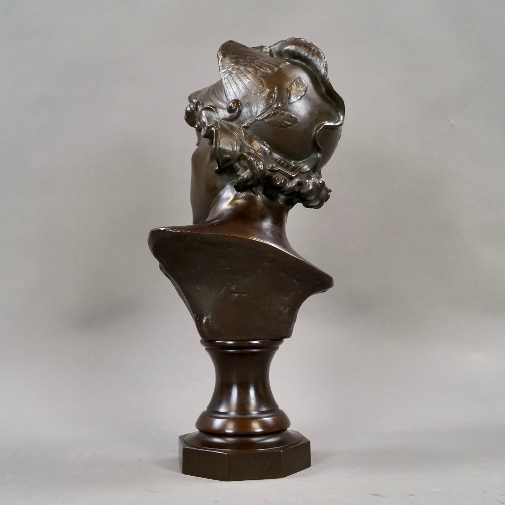 A Bronze Bust Of Mercury By Jacques Marin View IV