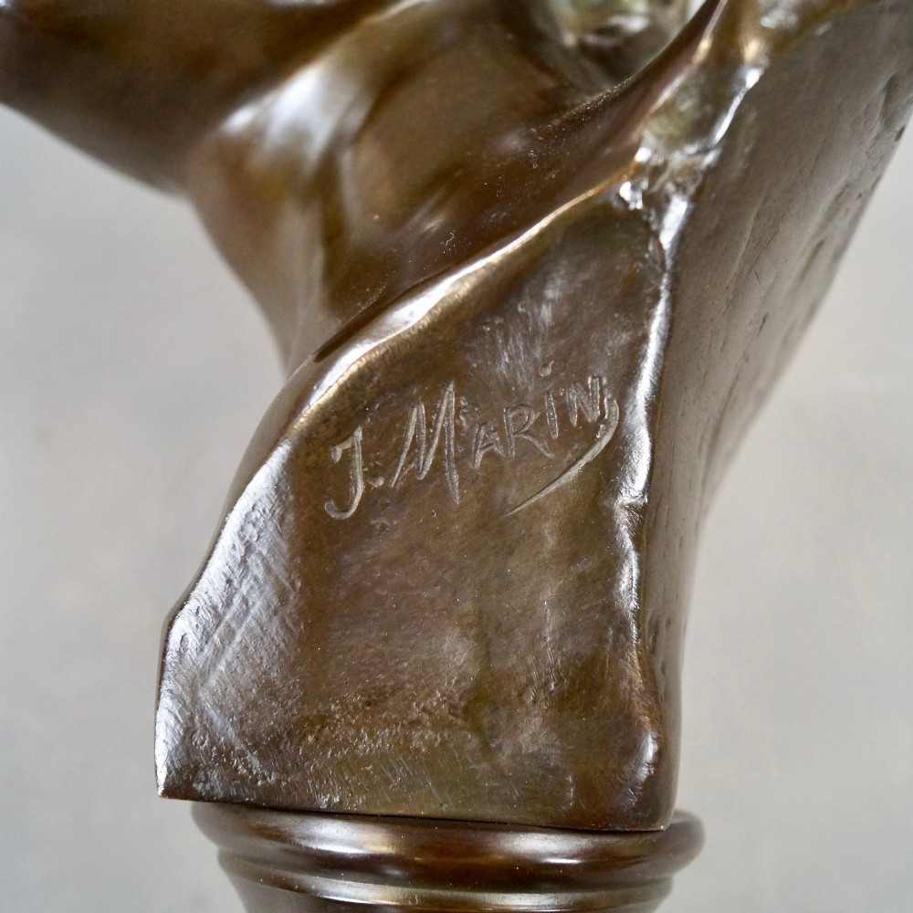 A Bronze Bust Of Mercury By Jacques Marin View VI