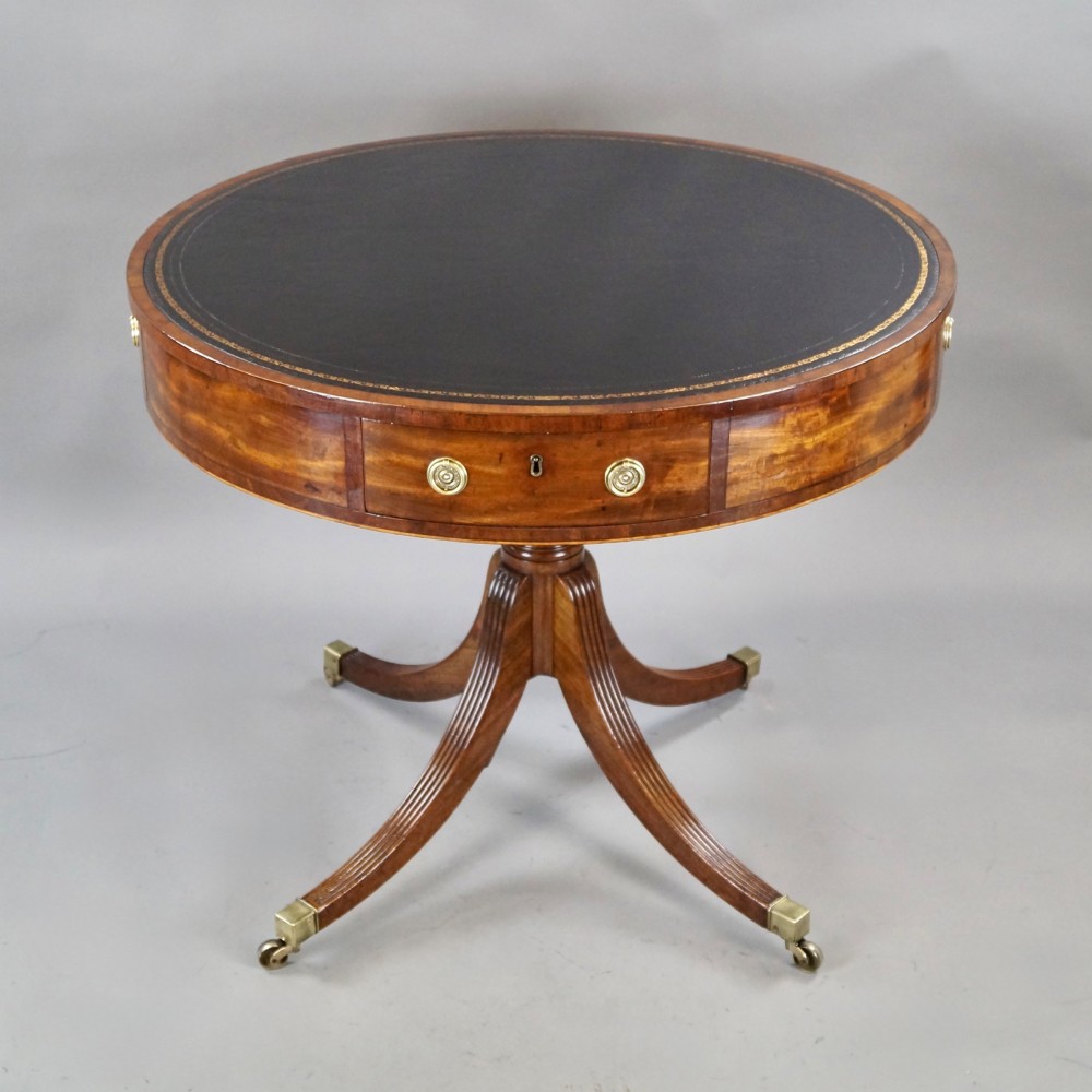 A Fine Regency Mahogany Drum Table View II