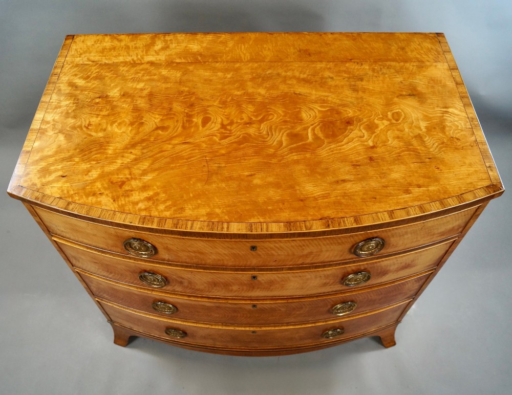 A Fine George III Satinwood Chest View III