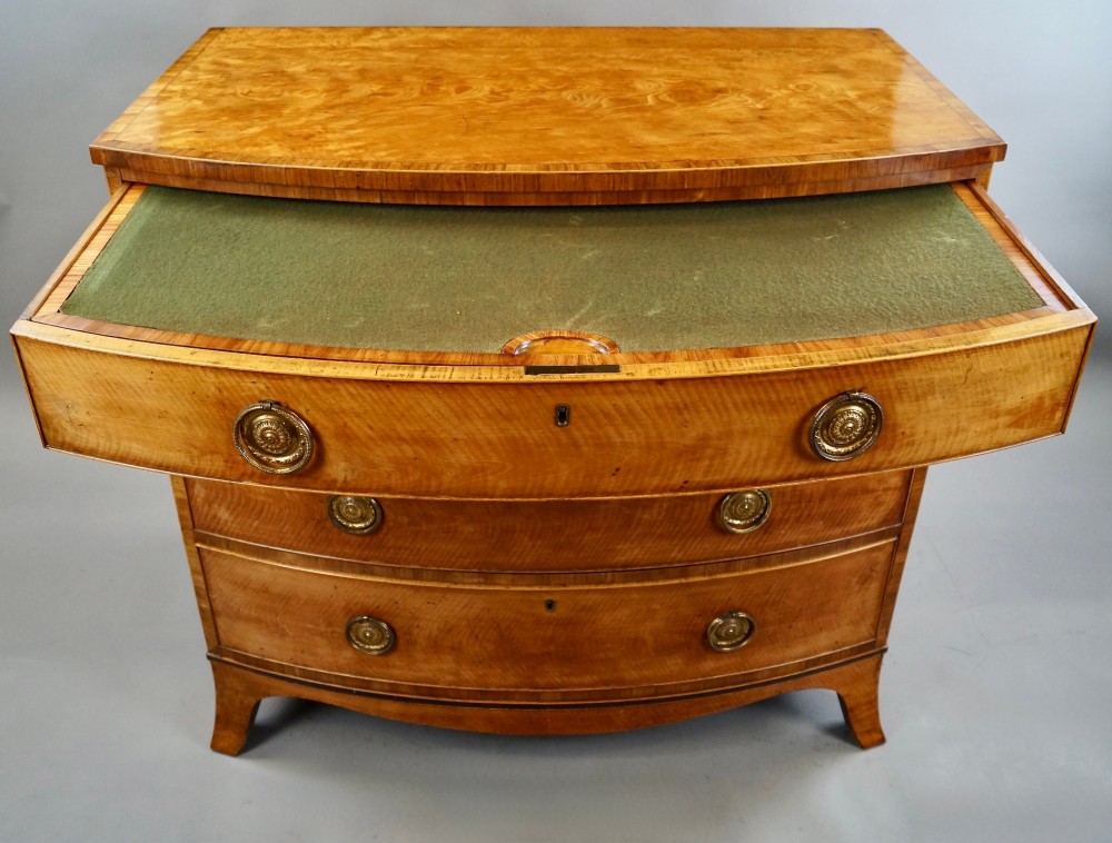 A Fine George III Satinwood Chest View V