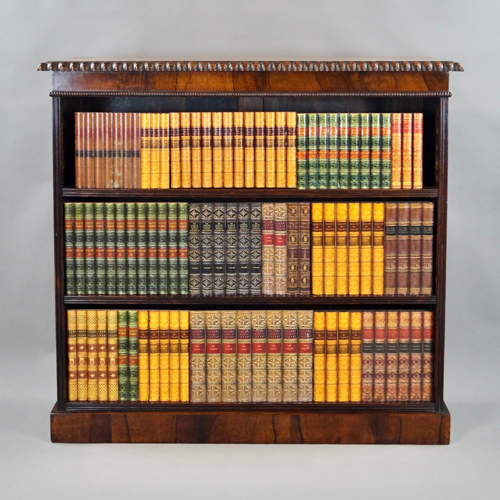 A William IV Rosewood Open Bookcase View II