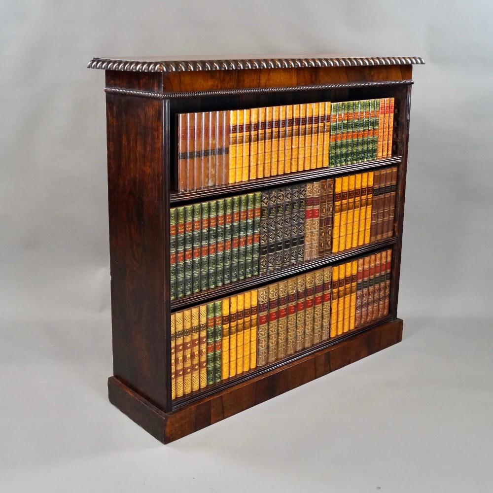 A William IV Rosewood Open Bookcase View III