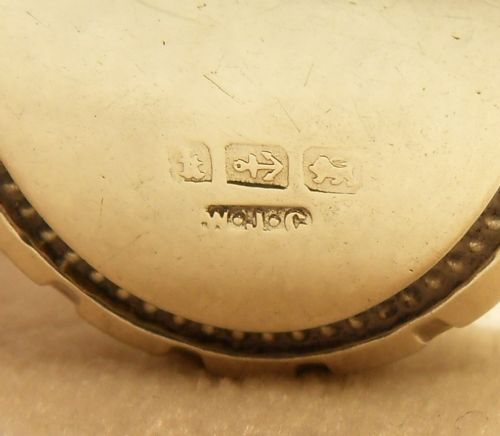 fig 2. A beautiful solid silver Victorian locket fully hallmarked Birmingham 1884
