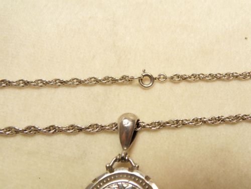 fig 3. A beautiful solid silver Victorian locket fully hallmarked Birmingham 1884