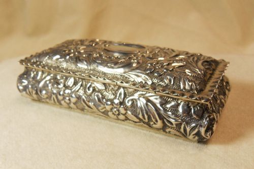 Victorian Silver Box Deakin & Francis Birmingham 1876