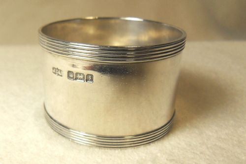 Stunning Solid Silver Napkin Ring, Hallmarked Sheffield 1917