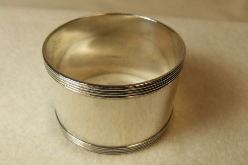 fig 1. Stunning Solid Silver Napkin Ring, Hallmarked Sheffield 1917