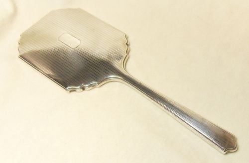 fig 2. George V Silver Hand Mirror, Hallmarked Birmingham 1932, Maker Bravingtons Ltd