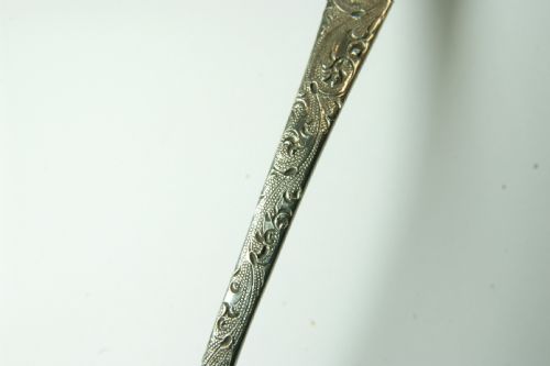 STUNNING EDINBURGH 1820 SILVER SIFTER SPOON - ADDITIONAL PHOTO 9