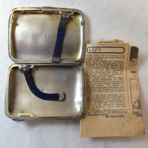 FINE SOLID SILVER CIGARETTE CASE MADE BY ROBERT PRINGLE SONS BIRMINGHAM 1906 - ADDITIONAL PHOTO 4