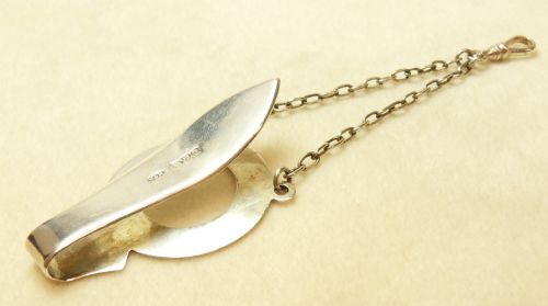 EDWARDIAN SOLID SILVER CHATELAINE CLIP HALLMARKED CHESTER 1906 BY WHITE REYNOLDS - ADDITIONAL PHOTO 1