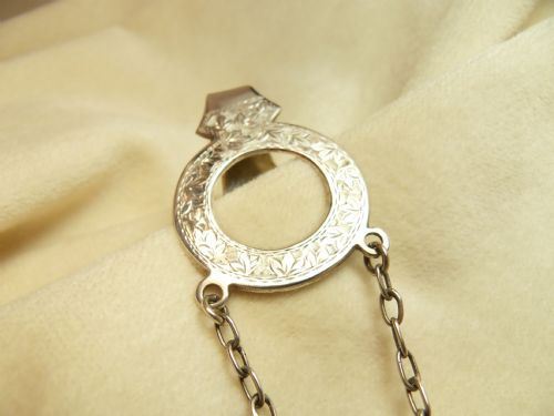 EDWARDIAN SOLID SILVER CHATELAINE CLIP HALLMARKED CHESTER 1906 BY WHITE REYNOLDS - ADDITIONAL PHOTO 4
