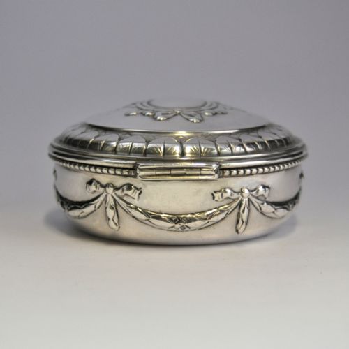 SILVER BOX MEDIEVAL COIN IN BASE IMPORT MARK LONDON 1923 ELLY ISAAC MILLER NJL 9617 - ADDITIONAL PHOTO 5