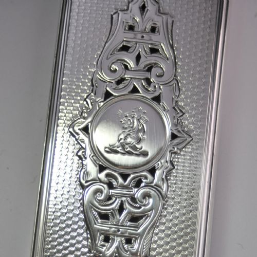 BEAUTIFUL SILVER TOPPED BOX WITH CUT GLASS BASE HALLMARKED LONDON 1859 BY THOS JOHNSON I NJL9620 - ADDITIONAL PHOTO 4