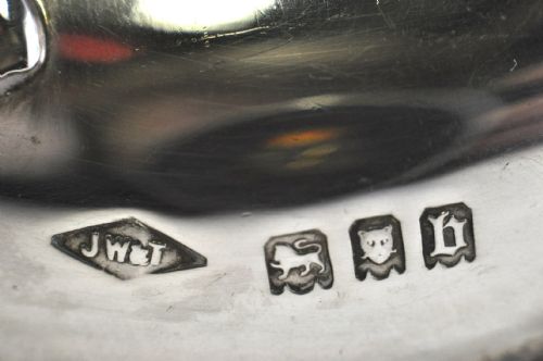 SILVER PORRINGER RARE FOOTED LID LONDON 1917 BY JOHNSON WALKER NJL10183 - ADDITIONAL PHOTO 8