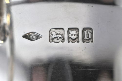 SILVER PORRINGER RARE FOOTED LID LONDON 1917 BY JOHNSON WALKER NJL10183 - ADDITIONAL PHOTO 9
