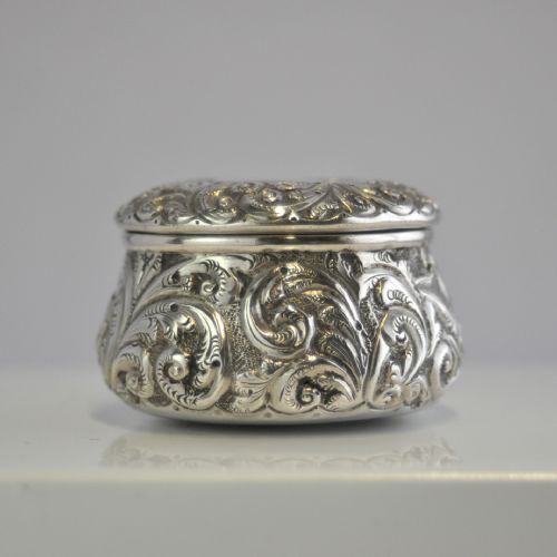 VICTORIAN SILVER PILL BOX FREDERICK VENOUR BIRMINGHAM 1889 NJL10189 - ADDITIONAL PHOTO 3