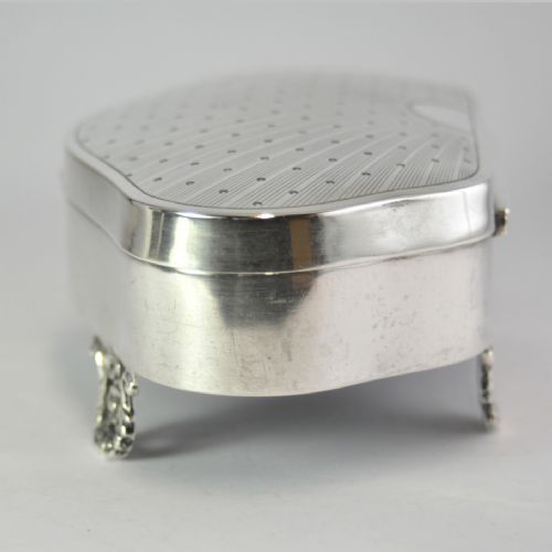 SHELLSHAPED SILVER JEWELLERY TRINKET BOX BIRMINGHAM 1919 - ADDITIONAL PHOTO 7