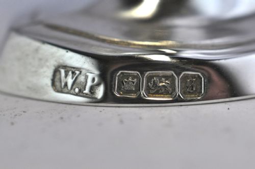 PAIR SILVER PEPPER POTS SHEFFIELD 1910 WALTER ADAMS PHILLIPS NJL9530 - ADDITIONAL PHOTO 6