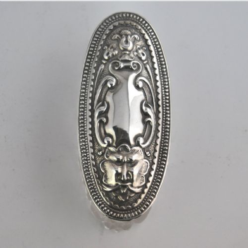 CUT GLASS BOX SILVER LID BIRMINGHAM 1906 ROBERT PRINGLE SONS - ADDITIONAL PHOTO 1