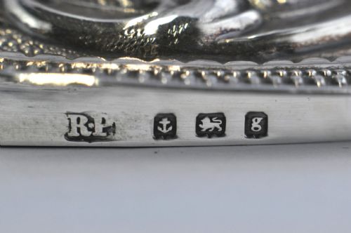 CUT GLASS BOX SILVER LID BIRMINGHAM 1906 ROBERT PRINGLE SONS - ADDITIONAL PHOTO 6