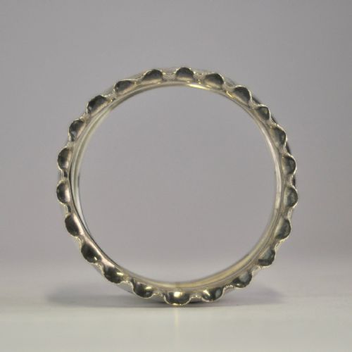 VICTORIAN SILVER NAPKIN RING BIRMINGHAM 1894 - ADDITIONAL PHOTO 4