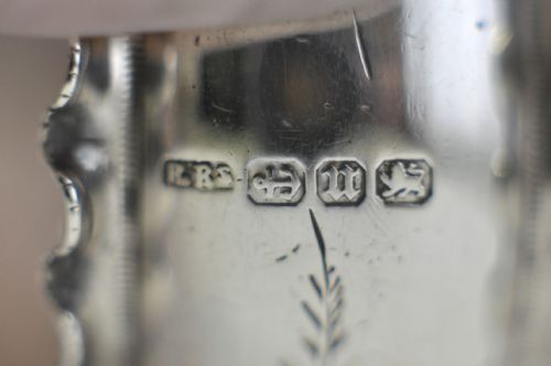 VICTORIAN SILVER NAPKIN RING BIRMINGHAM 1894 - ADDITIONAL PHOTO 5
