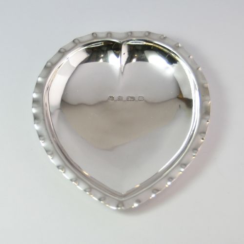EDWARDIAN SILVER' HEART' PIN TRAY BIRMINGHAM 1901 ZIMMERMAN - ADDITIONAL PHOTO 1