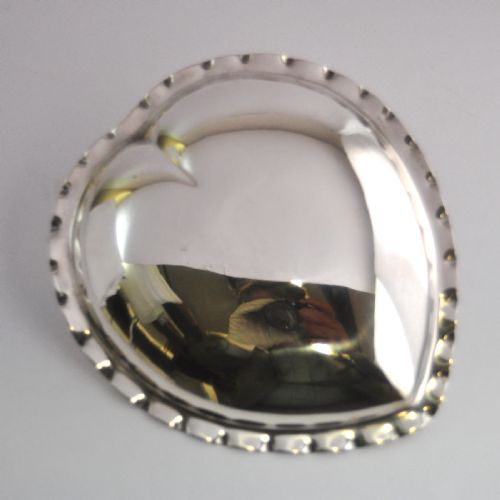 EDWARDIAN SILVER' HEART' PIN TRAY BIRMINGHAM 1901 ZIMMERMAN - ADDITIONAL PHOTO 5