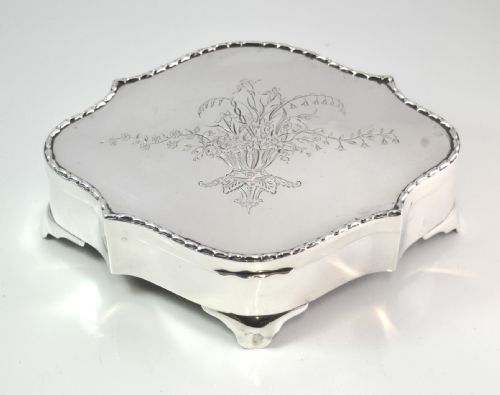 silver jewellery casket london 1905 william comyns - CATEGORY: ANTIQUE SILVER - DATED 1910