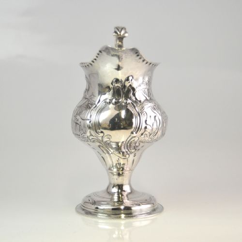 GEORGIAN SILVER CREAM JUG LONDON 1781 BY CHARLES HOUGHAMNJL10306 - ADDITIONAL PHOTO 2