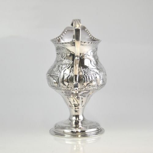 GEORGIAN SILVER CREAM JUG LONDON 1781 BY CHARLES HOUGHAMNJL10306 - ADDITIONAL PHOTO 3