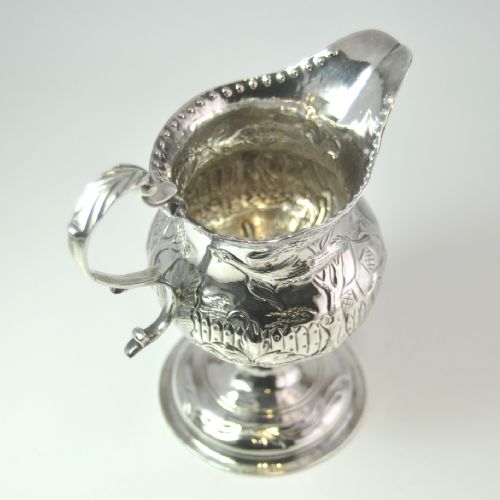 GEORGIAN SILVER CREAM JUG LONDON 1781 BY CHARLES HOUGHAMNJL10306 - ADDITIONAL PHOTO 4