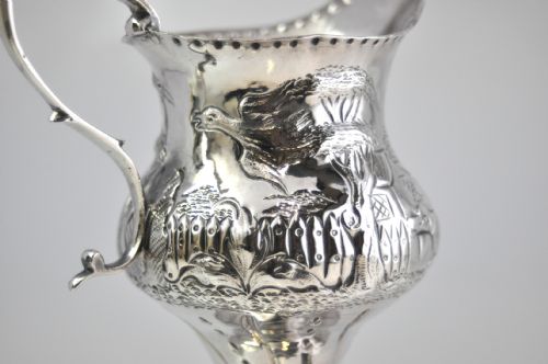 GEORGIAN SILVER CREAM JUG LONDON 1781 BY CHARLES HOUGHAMNJL10306 - ADDITIONAL PHOTO 5