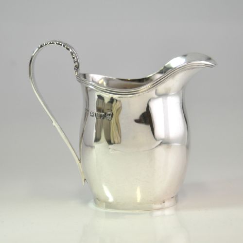 helmet form silver cream jug chester 1934 blanckensee sons njl10309 - CATEGORY: ANTIQUE SILVER - DATED 1940