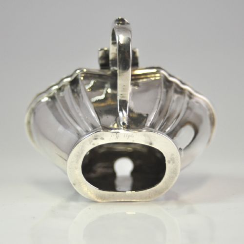 SILVER FLUTED MUSTARD POT CHESTER 1896 NATHAN HAYES - ADDITIONAL PHOTO 9