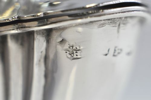SILVER FLUTED MUSTARD POT CHESTER 1896 NATHAN HAYES - ADDITIONAL PHOTO 10
