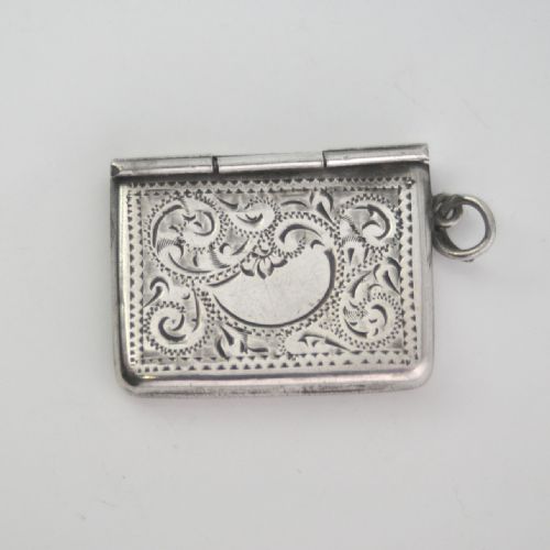 FINELY DETAILED SILVER STAMP CASE BIRMINGHAM 1915 BY ADIE LOVEKIN NJL10304 - ADDITIONAL PHOTO 1