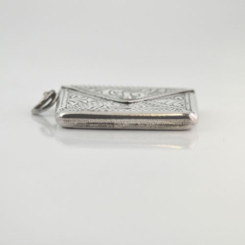 FINELY DETAILED SILVER STAMP CASE BIRMINGHAM 1915 BY ADIE LOVEKIN NJL10304 - ADDITIONAL PHOTO 5