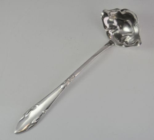 danish art nouveau silver sauce ladle christian heise 1927 - CATEGORY: ANTIQUE SILVER - DATED 1930