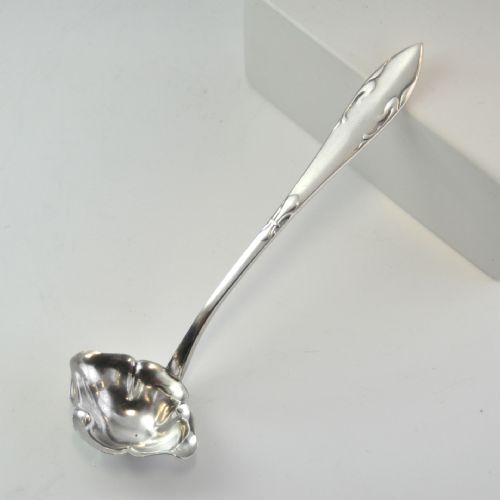DANISH ART NOUVEAU SILVER SAUCE LADLE CHRISTIAN HEISE 1927 - ADDITIONAL PHOTO 1